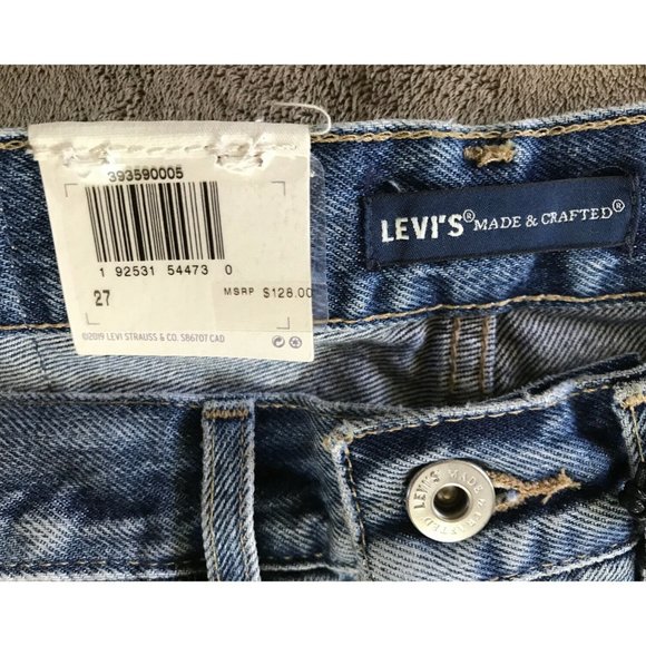 Levis Western Frayed Cut off Jean Shorts Hi-Rise - Picture 10 of 13